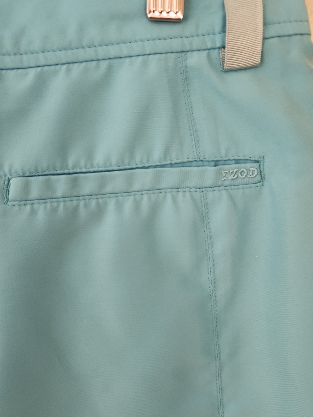 Izod turquoise mini skirt with cargo pockets - Picture 4 of 7